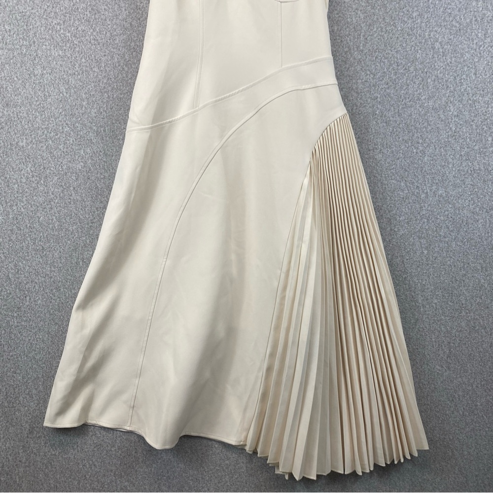 Innovare Cream Midi Dress Size S NWT Marilyn Monroe Vibes Retro Formal Evening - Picture 6 of 13